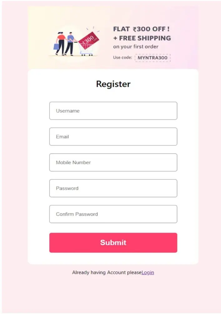 Log In or Register on the Myntra App. Go to my profile section